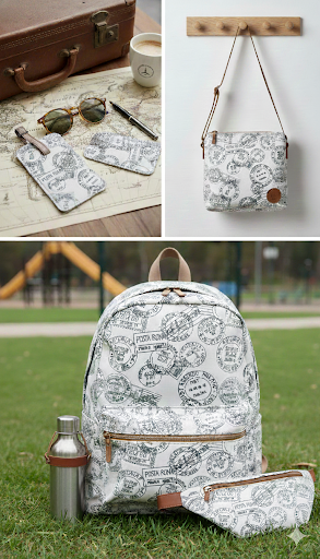 Allover Sellos de viaje con Ofelia