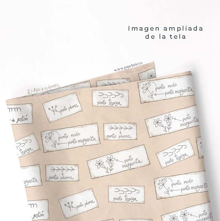 Allover puntadas Ofelia entre Hilvanes.