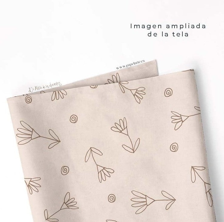 Allover flor Ofelia entre Hilvanes