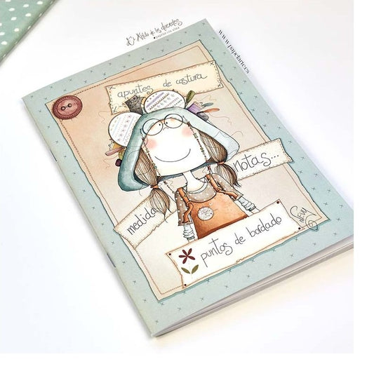 Libreta de apuntes de costura de Ofelia