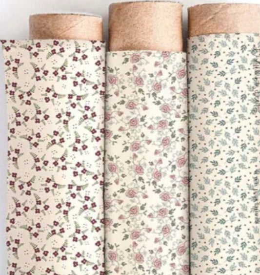 Allover hojas - Las prímulas- EL ALTILLO DE LOS DUENDES