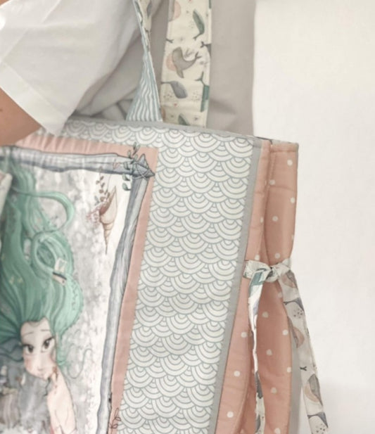 Allover topitos crema colección Melodías de Sirena