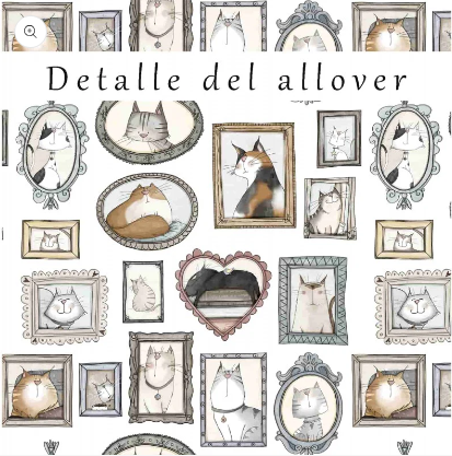 Allover patitas - gatos _ Altillo de los Duendes