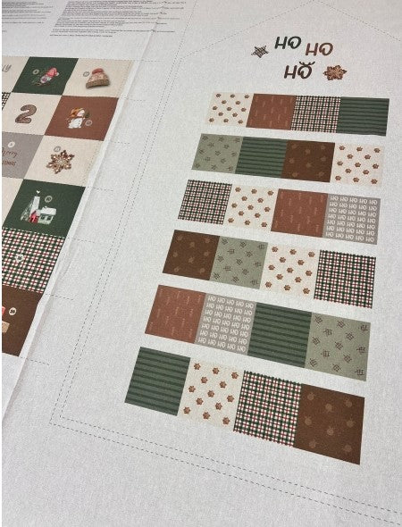 Panel Calendario adviento loneta