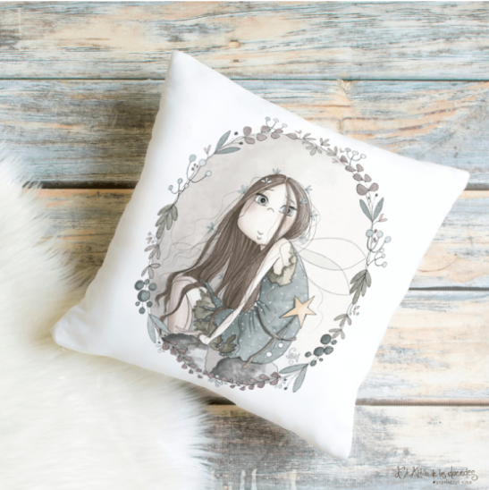 Mini Panel de Tela “Ninfa del Bosque” | El Altillo de los Duendes – Algodón OEKO-TEX®