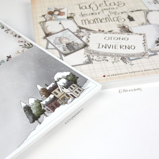 Bloc Tarjetas Decorativas Otoño Invierno – El Altillo de los Duendes