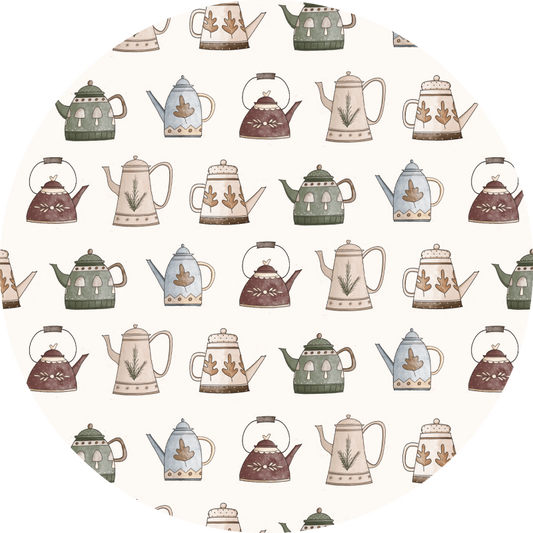 Tela teteras Colección "Aroma a Navidad" | El Altillo de los Duendes. Algodón