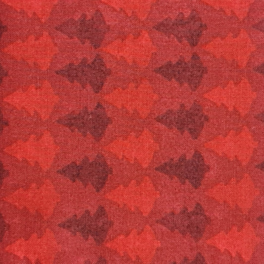 Tejido arboles abetos rojoT Henry tree farm Multitud