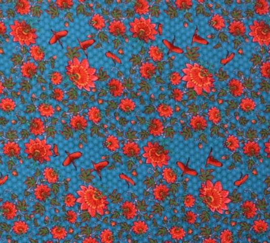 Tela estampada Ibis Magicountry Azul