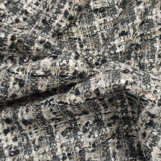 Tejido Channel gris y negro