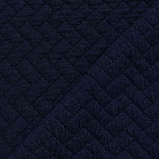 Punto acolchado azul marino