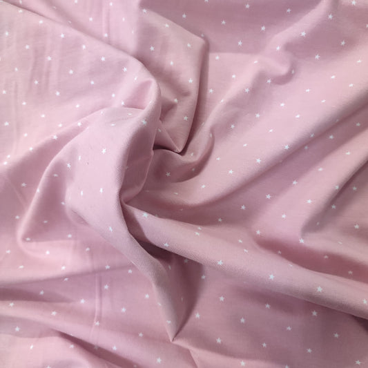 Punto estrellitas fondo rosa