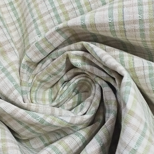 Tela japonesa cuadrados verdes