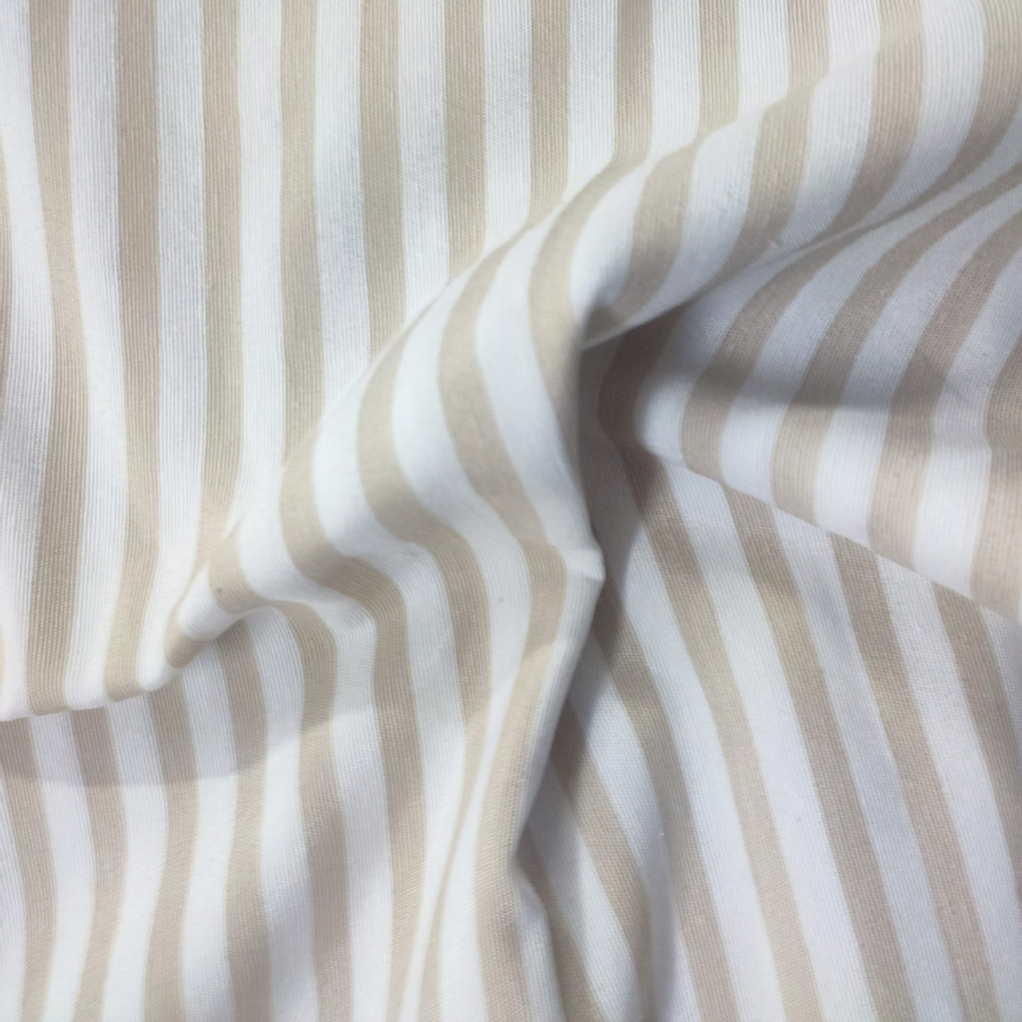 Loneta rayas lisas beige