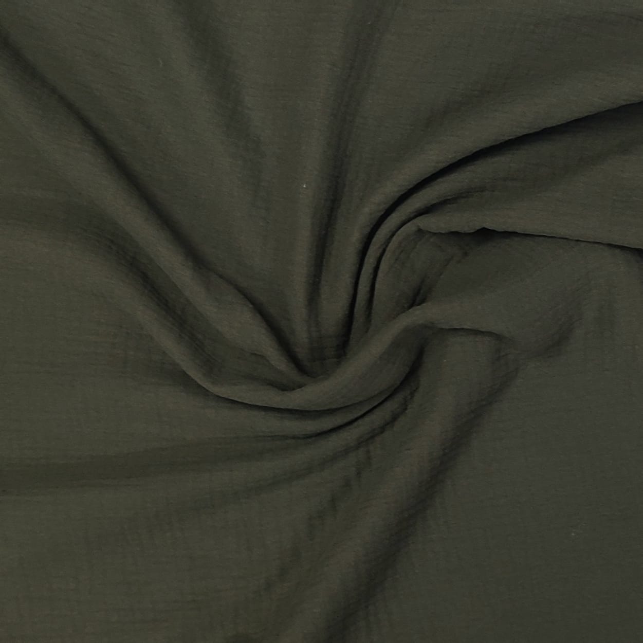 Muselina verde militar algodón 100%