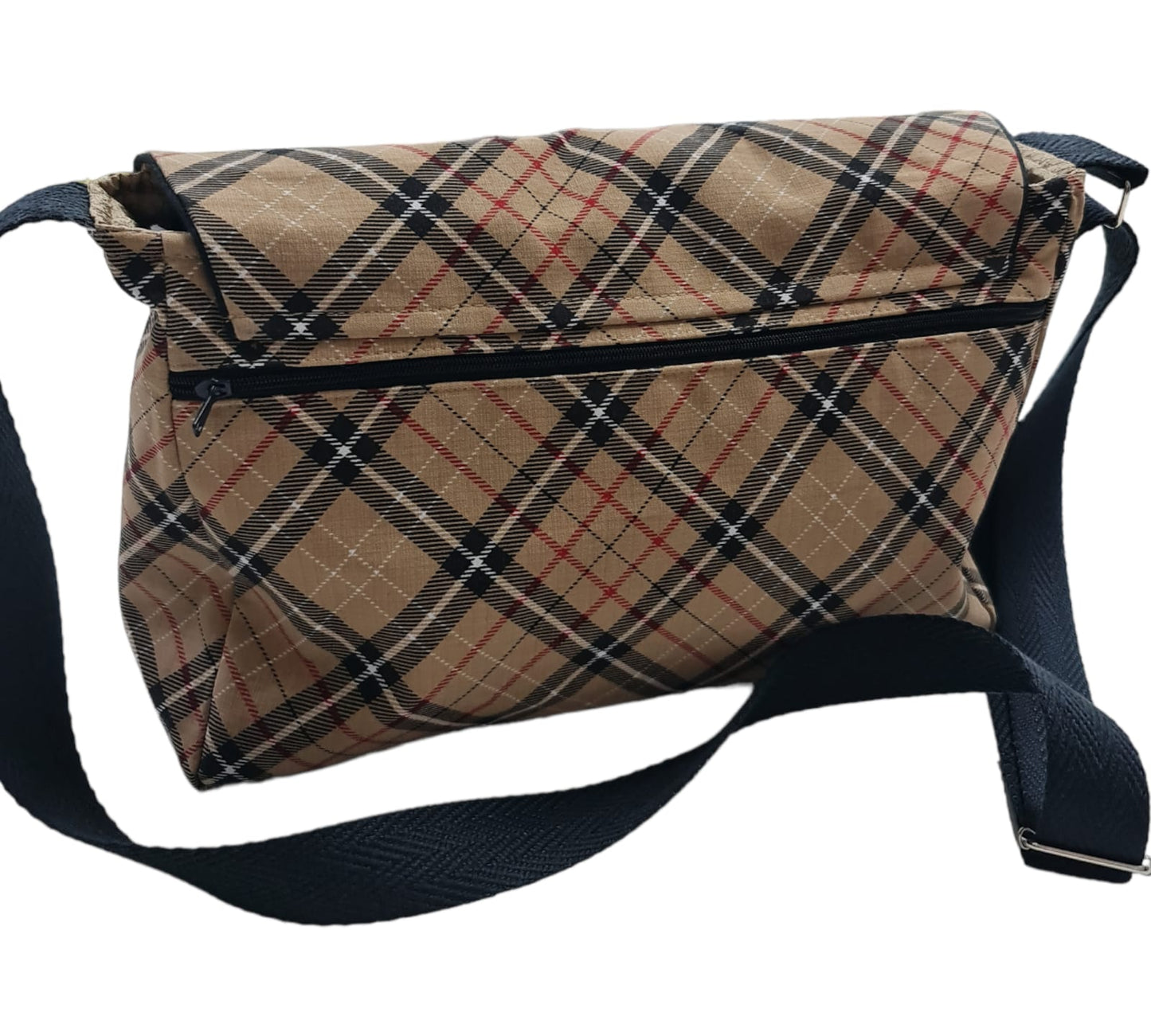 Bolso bandolera con cuadros