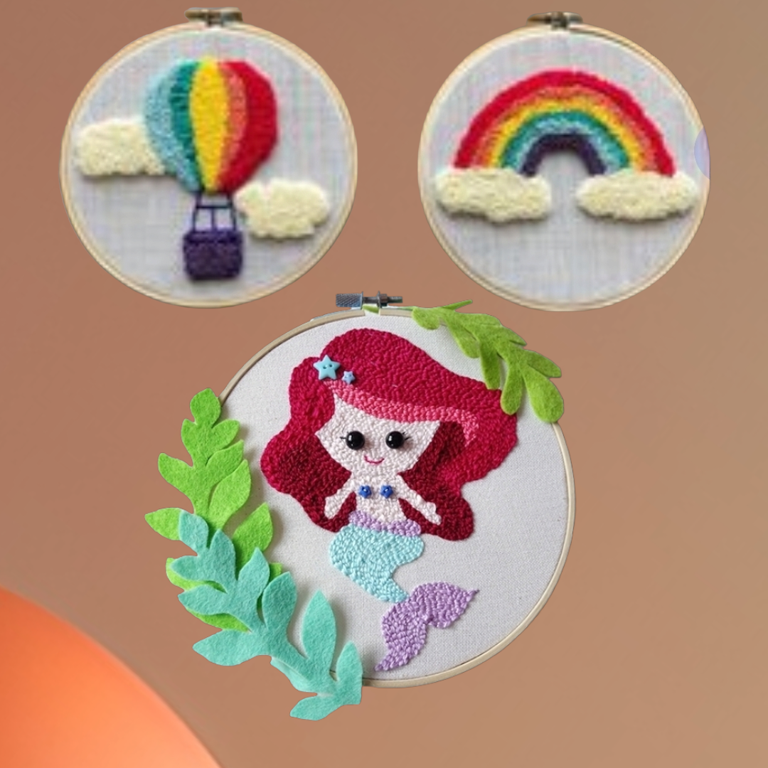 Aguja Mágica para bordado en relieve.