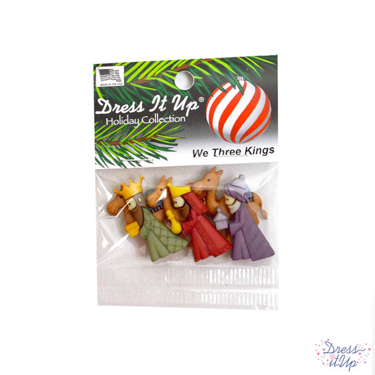 Botones decorativos Navidad "Reyes Magos"