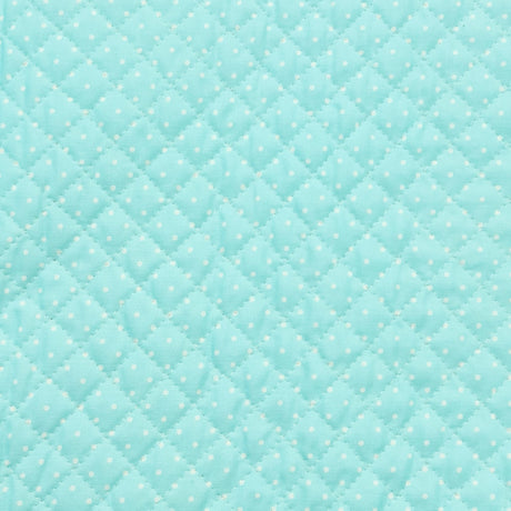 Printed Acolchado azul Topito Blanco