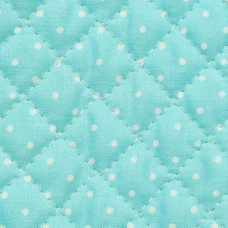 Printed Acolchado azul Topito Blanco