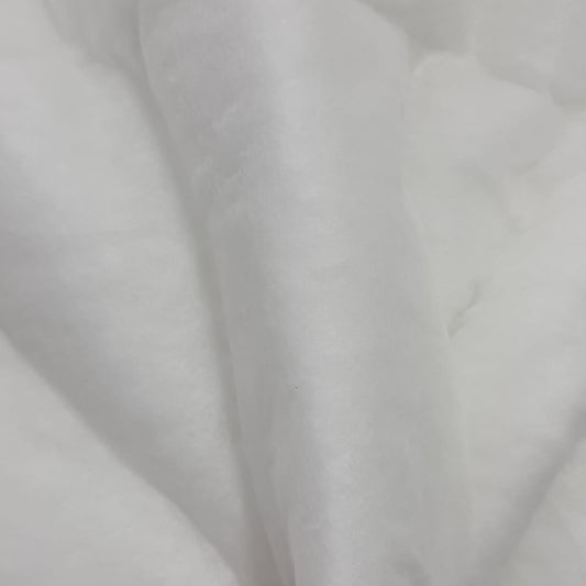 Guata fina acolchado algodón, viscosa y poliéster 250g, 1.60m ancho.
