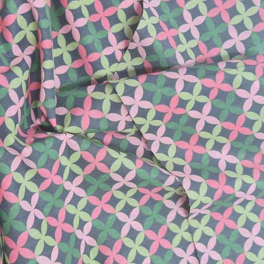 Tejido Felicidad en las flores fondo oscuro