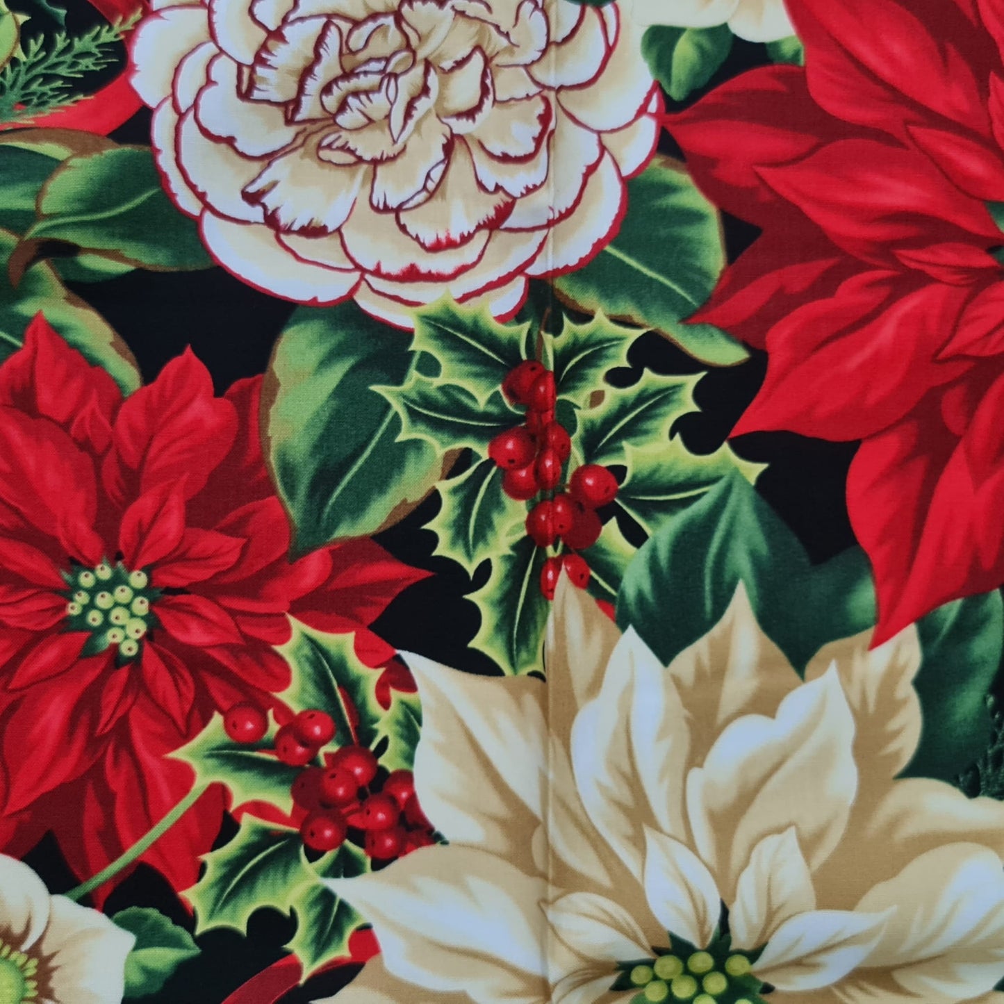Panel Flores Navideñas negras