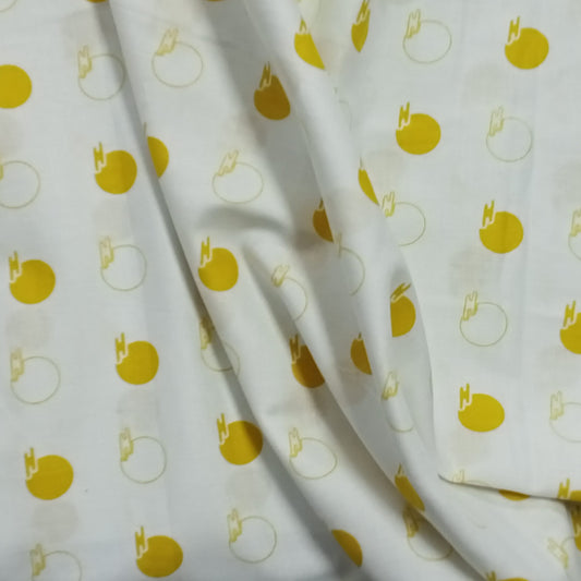 Tela Esferas amarillas sobre fondo blanco