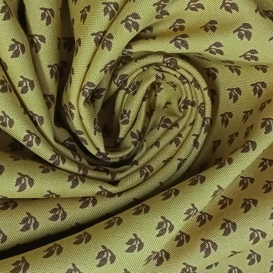 Ramitos de hojitas fondo ocre