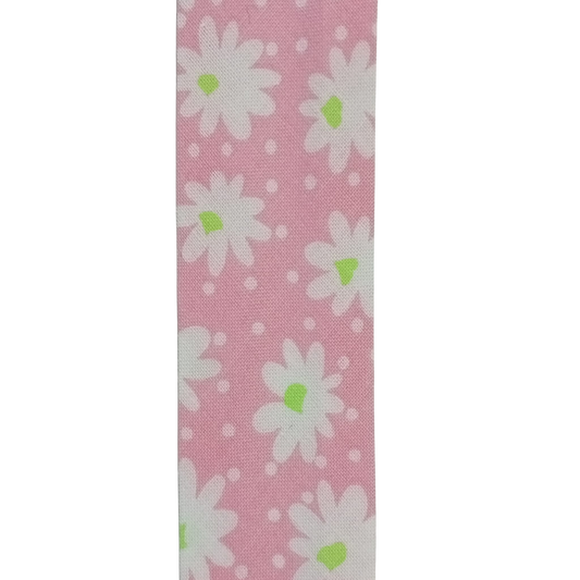 Bies estampado margaritas, 100% Algodón