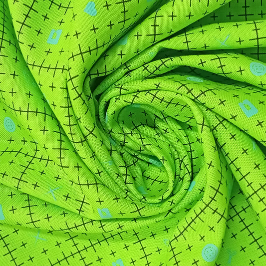 Tela estampada con base de corte