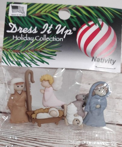 Botones decorativos navidad "belén"