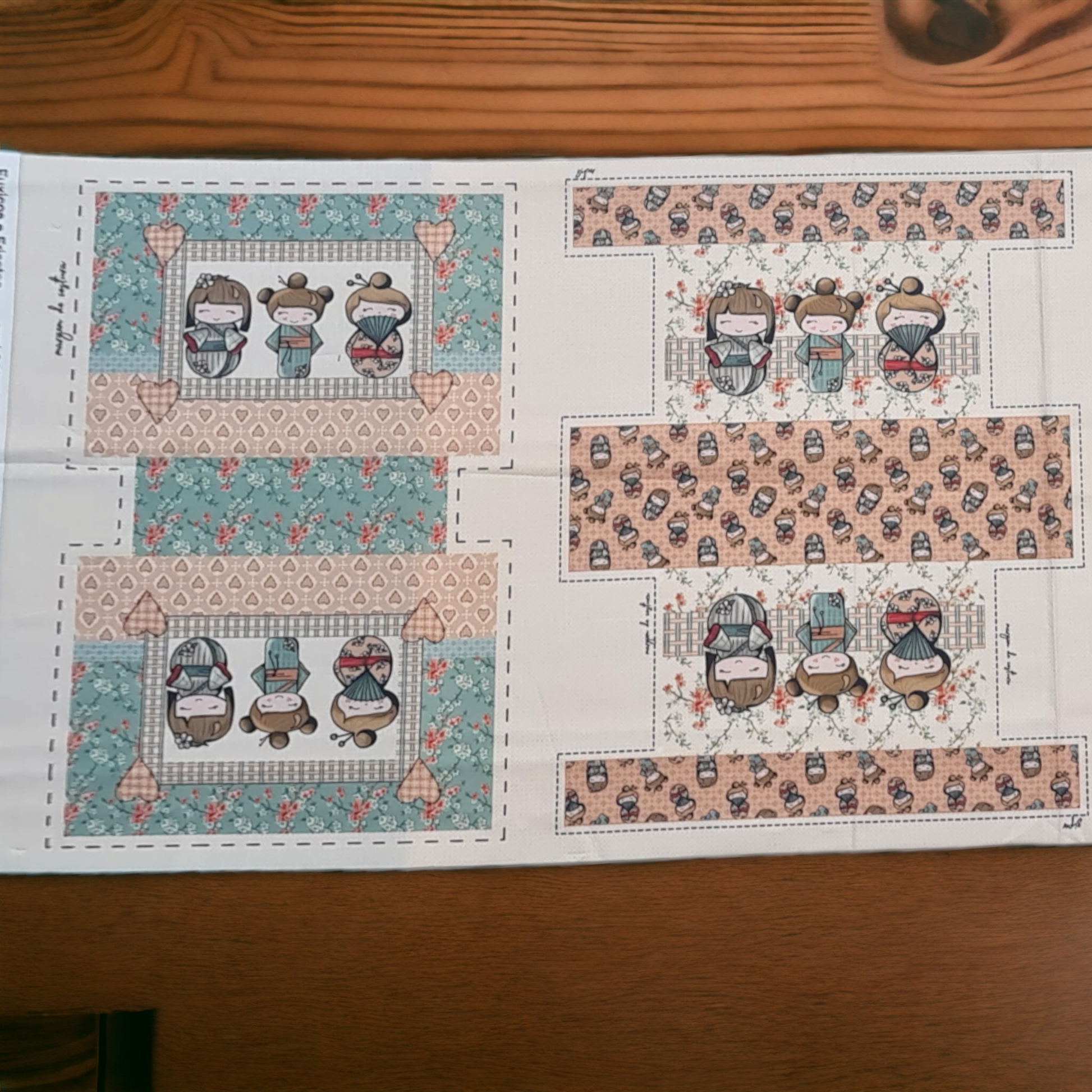 Panel neceser Kokeshi 6