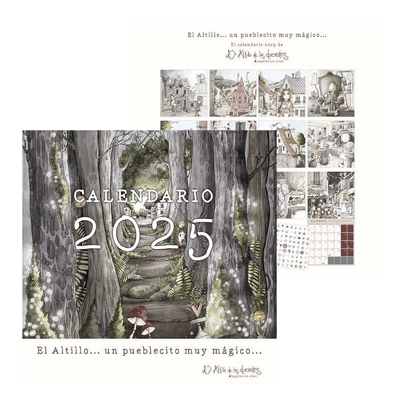 Calendario "El altillo de los duendes" 2025 Un pueblecito muy mágico