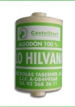 Hilo para Hilvanar Blanco 100% Algodón 50g – Calidad Extra