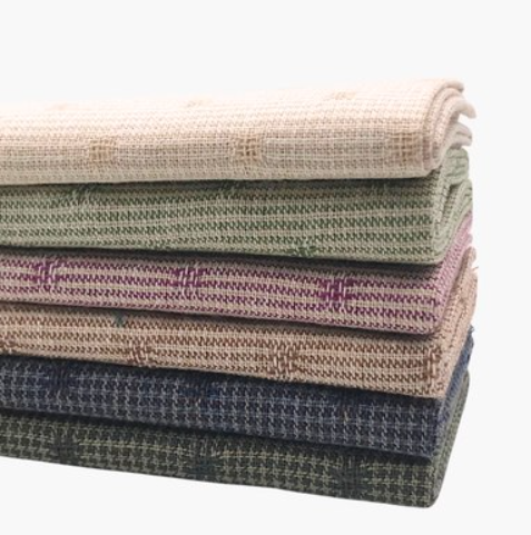 Precortado telas japonesas tonos fríos para patchwork – Pack 6 piezas | Algodón 100%