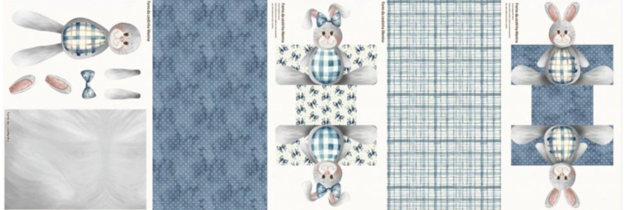 PANEL CESTA CON MINI CONEJO PASCUA