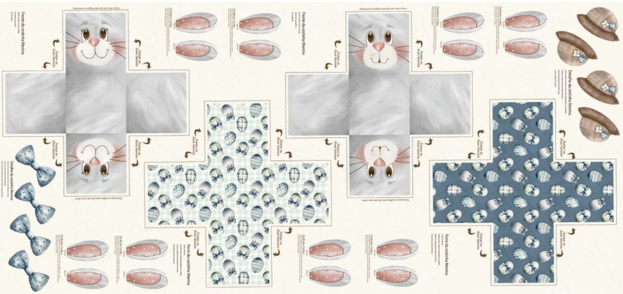 PANEL CESTA CON OREJAS PASCUA
