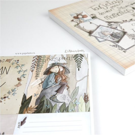 Bloc Tarjetas Decorativas Otoño Invierno – El Altillo de los Duendes