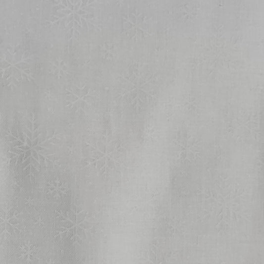 Tela Copos de Nieve blancos, tono sobre tono