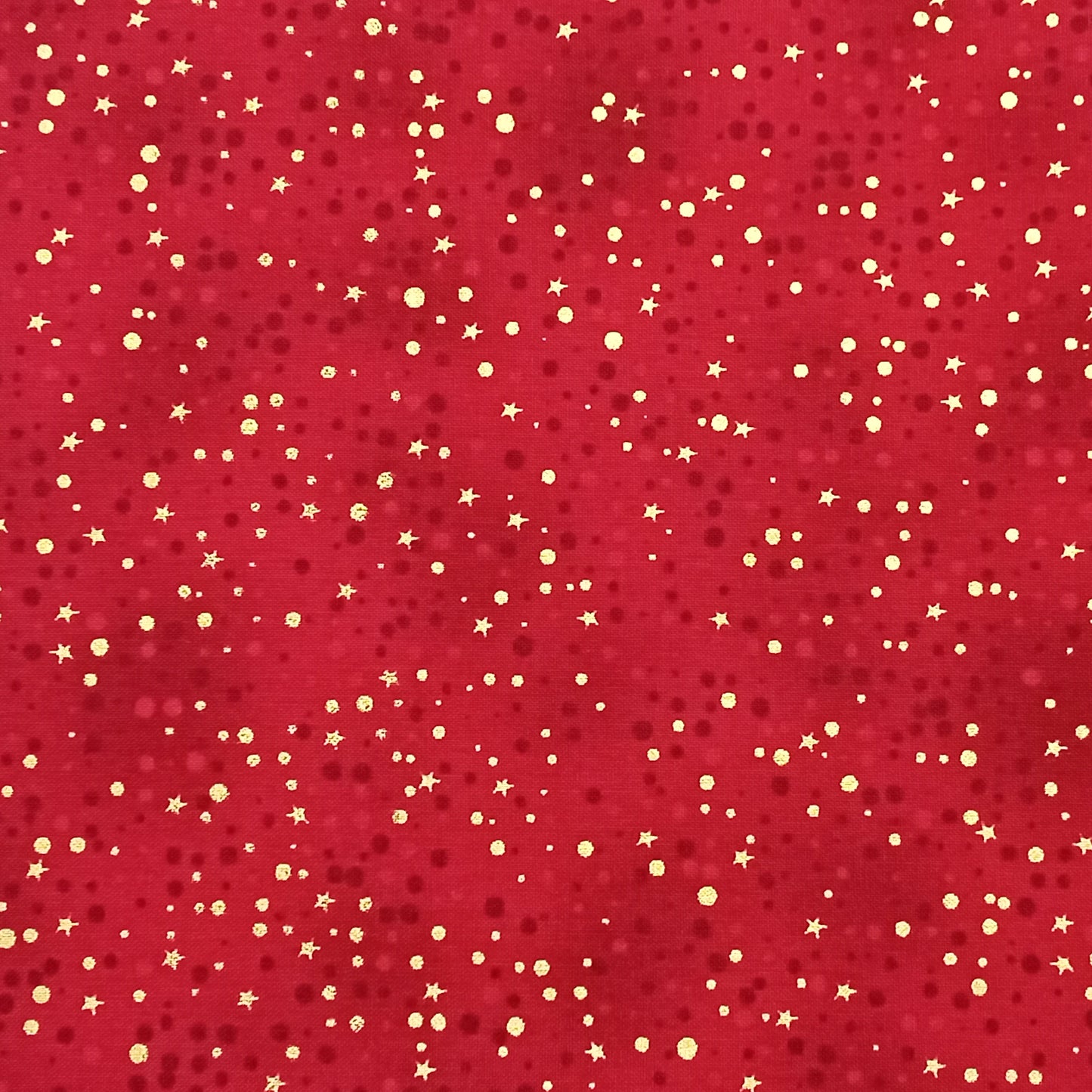 Puntos y Estrellas fondo rojo navideñas