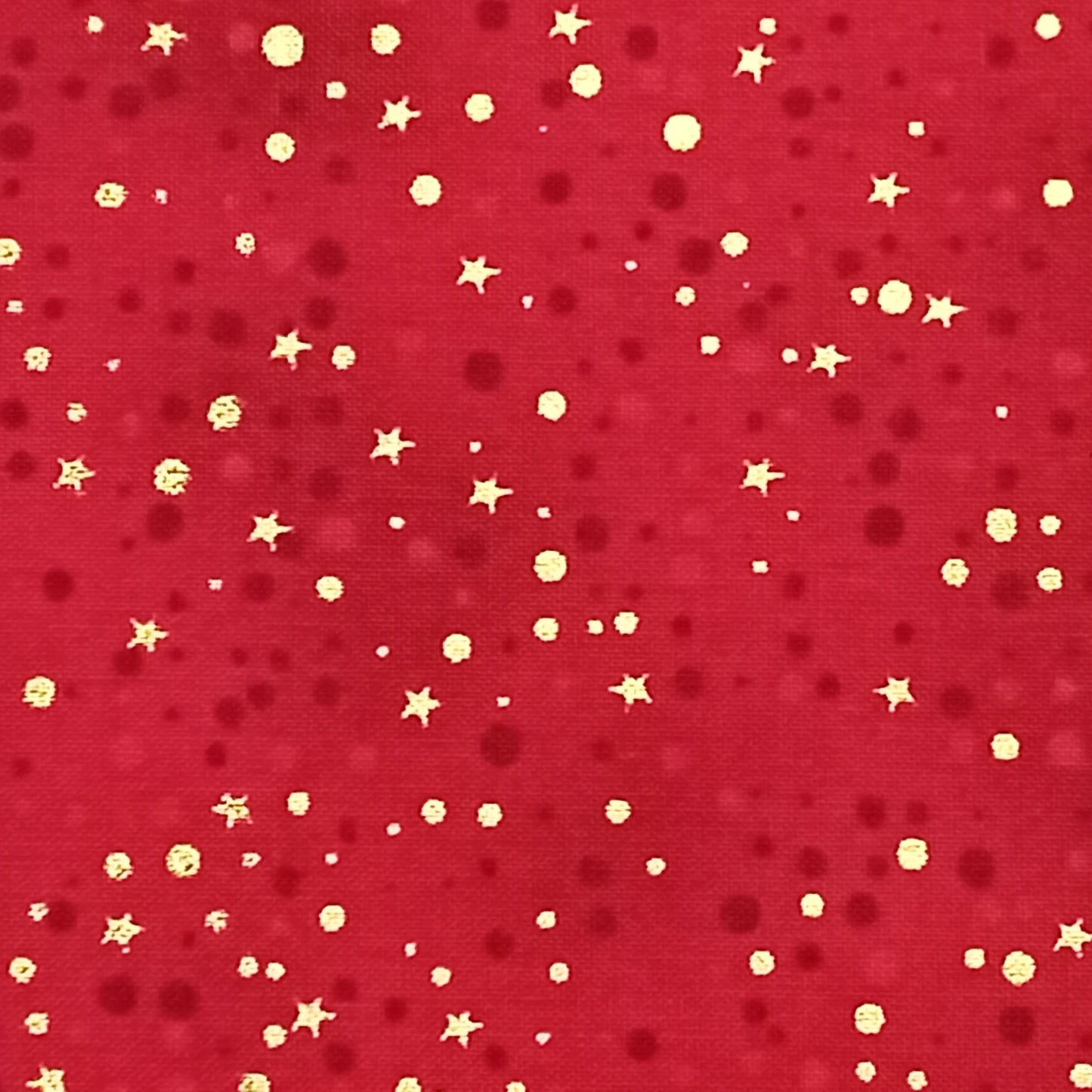 Puntos y Estrellas fondo rojo navideñas