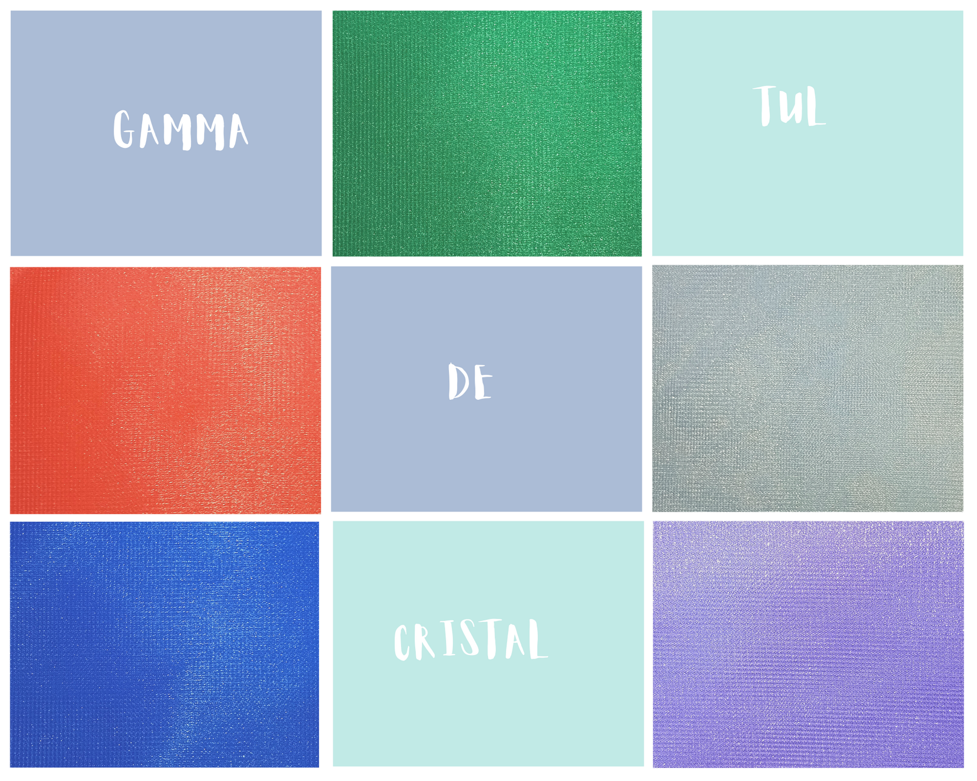 Tul cristal colores