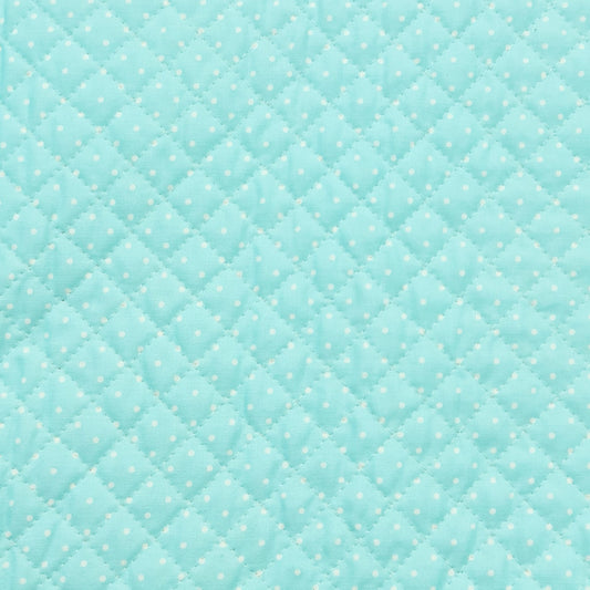 Printed Acolchado azul Topito Blanco